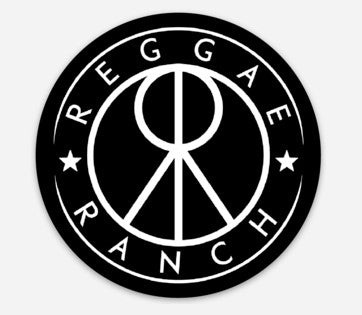 Reggae Ranch Black Logo Sticker - Sun Drenched Vibes